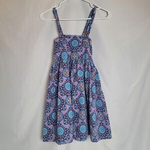 Matilda Jane Paint By Number Corduroy Knot Dress Blue Art Design Girls Size 8